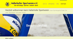 Desktop Screenshot of hellerhofer-sportverein.de
