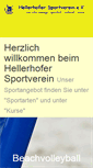 Mobile Screenshot of hellerhofer-sportverein.de